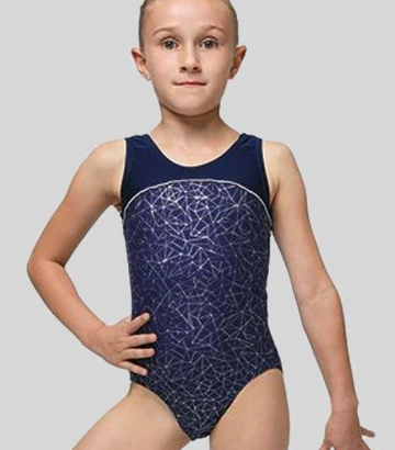 7835 Child Curved Yoke Gymnastics Tank
