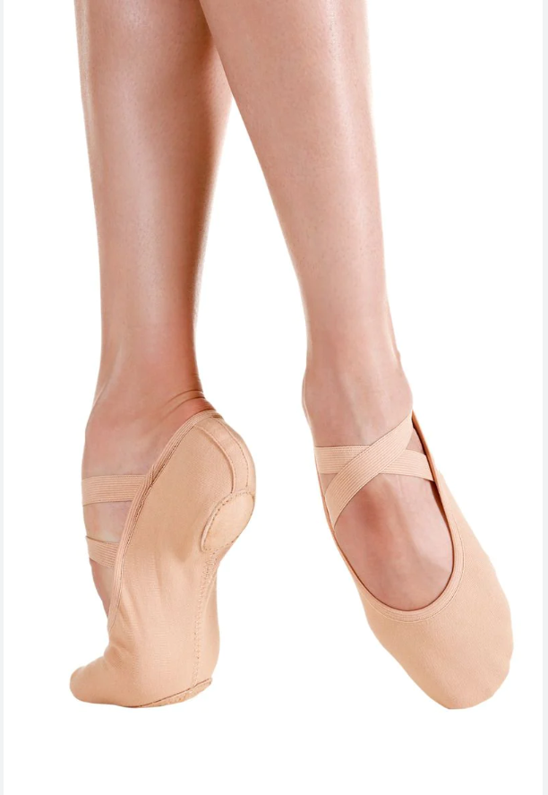 SD120 Stretch Canvas Ballet Slipper - Sand