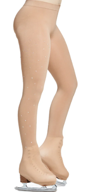 912 Childs Boot Cover Rhinestone Skating Tights