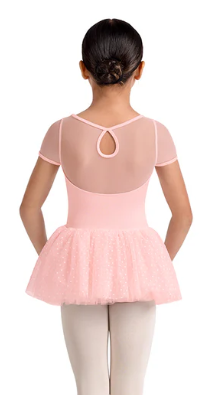 M20003C - Kids Scoop Neck Keyhole Back TuTu Leotard
