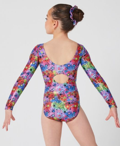 7849 - Kids Mondor Long Sleeve Gymnastics Leotard