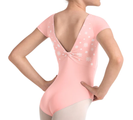 M20005C - Kaleidoscope Print Back Cap Sleeve Leotard