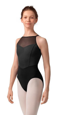 M40001LM - Zephyr Striped Halter Neck Leotard
