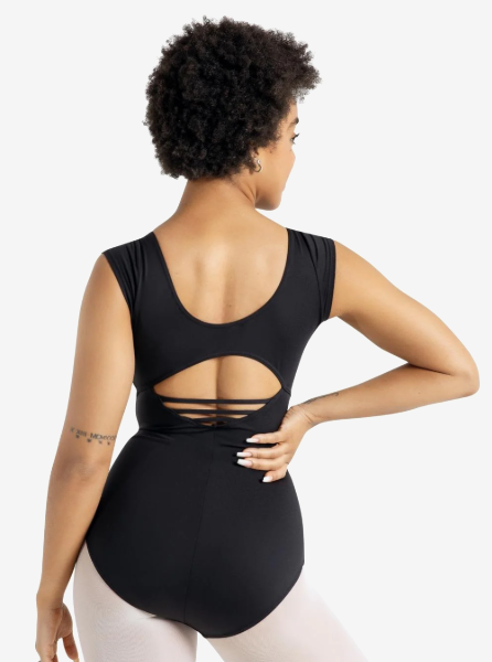 SE1024W - Ladies High Neck Cap Sleeve Leotard