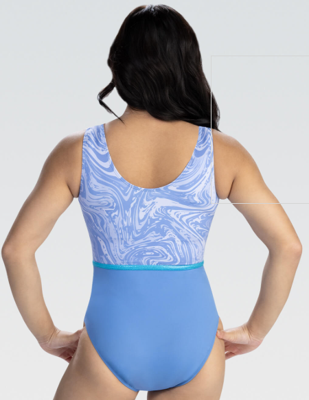 3914 - Adults Marble Sub Gymnastics Leotard with Primatex