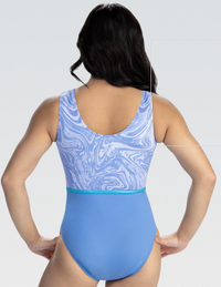 3914 - Adults Marble Sub Gymnastics Leotard with Primatex