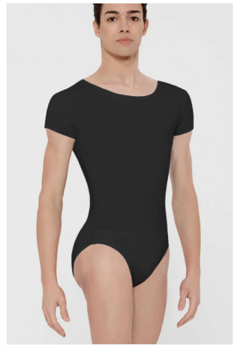 Igor Mens Short Sleeve Leotard with full seat dance belt