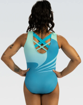 3910 Child Shimmering Cascade Gymnastics Tank