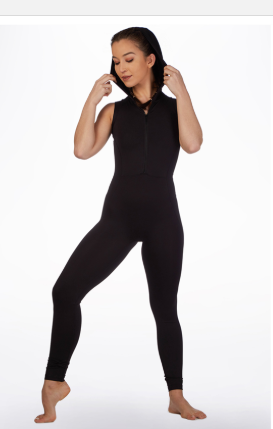 FM5107 - Hooded Open Back Unitard - Size S