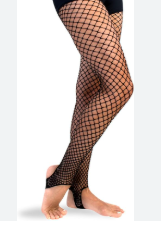 A66 - Kids Body Wrappers Stirrup Fishnet Tights