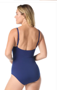 G9K476 Gabar Chlorine Resistant Draped One Piece Swimsuit