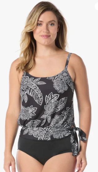 G9U315 - Two Piece Blouson Swimsuit