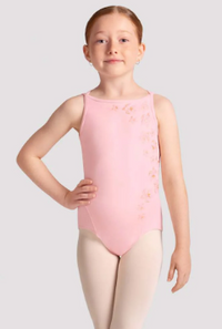 CL40009 - Boat Neck Printed Tank Leotard