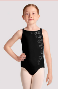 CL40009 - Boat Neck Printed Tank Leotard