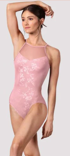 L70007 - Lumina Front Floral Printed Cami Leotard