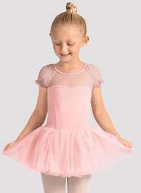 M20007C - Celestia Puff Sleeve Tutu Leotard
