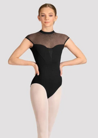 M40003LM - Celeste Ladies Gel Print Cap Sleeve Leotard
