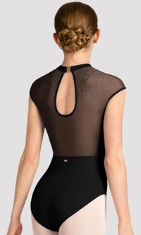 M40003LM - Celeste Ladies Gel Print Cap Sleeve Leotard
