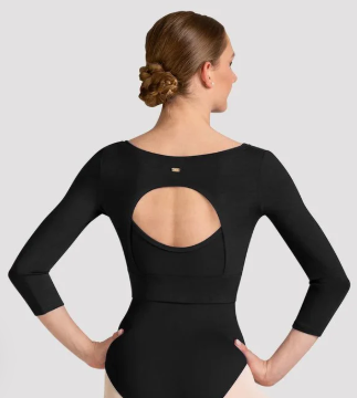 M30007L - Celeste 3/4 Sleeve Open Back Top