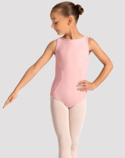 M50009C - Celestia Boat Neck Mesh Back Tank Leotard