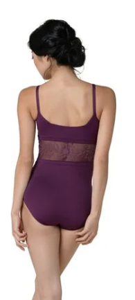 22112A - Square Neck Floral Leotard