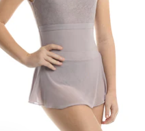 23402C - Kids Solid Colour Mesh Skirt