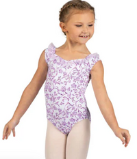 25110C - Ruffle Trim Print Leotard