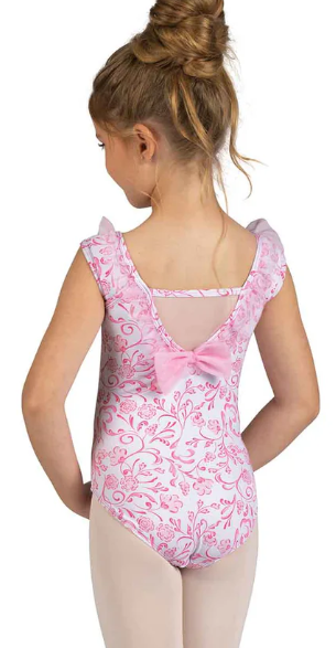 25110C - Ruffle Trim Print Leotard