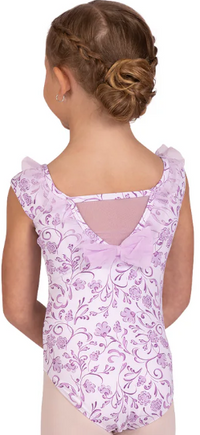 25110C - Ruffle Trim Print Leotard