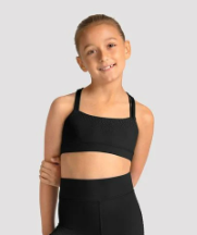 M30014C - Kids Back Strap Gel Print Crop Top