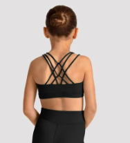 M30014C - Kids Back Strap Gel Print Crop Top