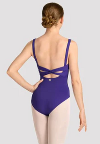 M50004LM - Ladies V Neck Dot Print Tank Leotard