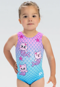 E5298 - Kids Cat Mermaid Gymnastics Leotard