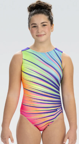 E5285 - Adult Rainbow Burst Gymnastics Tank Leotard