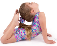 G00503 - Kids Shimmering Scallop Gymnastics Biketard