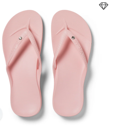 Archies Arch Support Flip Flops with Crystal