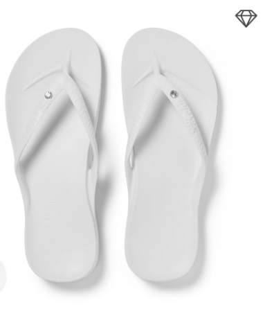 Archies Arch Support Flip Flops with Crystal