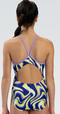 0510GC - Uglies Printed V Back Swimsuit