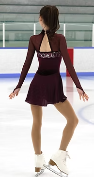 596 - Adult "Crystal Fanfare " Figure Skating Dress