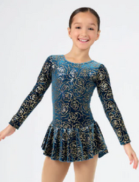 2723 Childs Long Sleeve Skating Dress