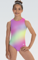 E4867 - Rainbow Ombre Gymnastics Leotard AXS