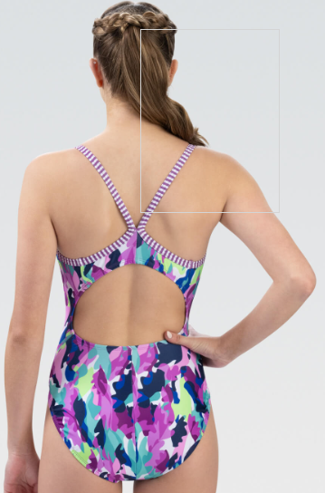 0510HO- Womans' Uglies V-Back One Piece Swimsuit - "HIDEOUT"