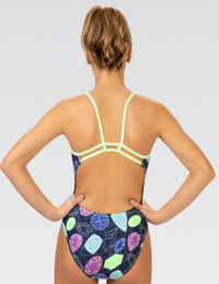 1710U Uglies by Dolfin Double Strap Back One Piece Swimsuit - "GEMSTRUCK"